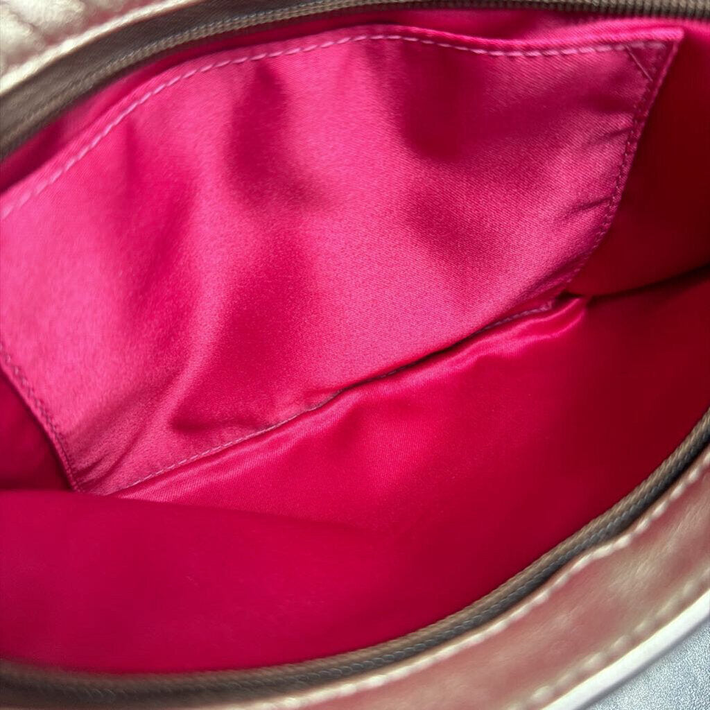 Coach Metallic Leather Clutch