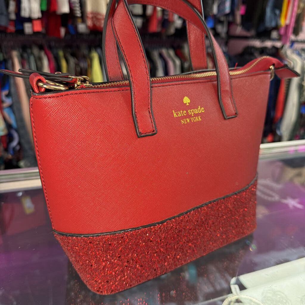 Kate Spade Greta Court Ina Glitter Small Satchel No Long Strap