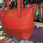Kate Spade Greta Court Ina Glitter Small Satchel No Long Strap