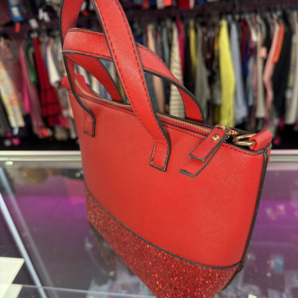 Kate Spade Greta Court Ina Glitter Small Satchel No Long Strap