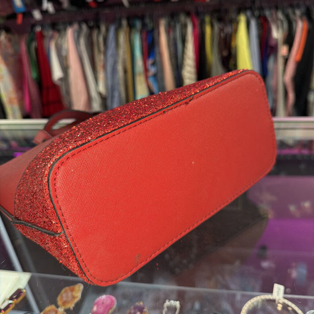Kate Spade Greta Court Ina Glitter Small Satchel No Long Strap