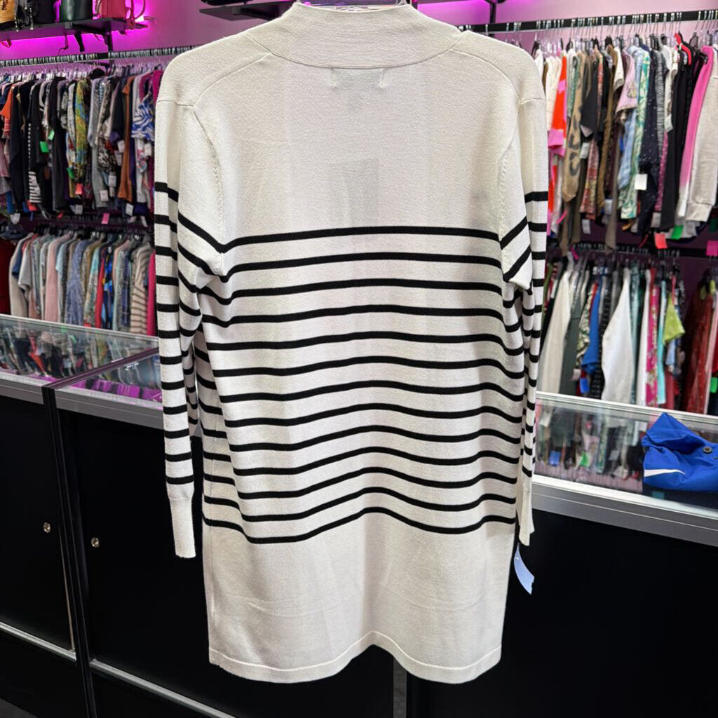 MD L/S NWT striped cardigan