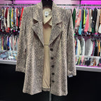 XS L/S B/F snakeskin print jacket