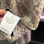 XS L/S B/F snakeskin print jacket
