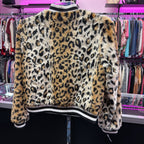 MD L/S Z/F animal print fuzzy jacket
