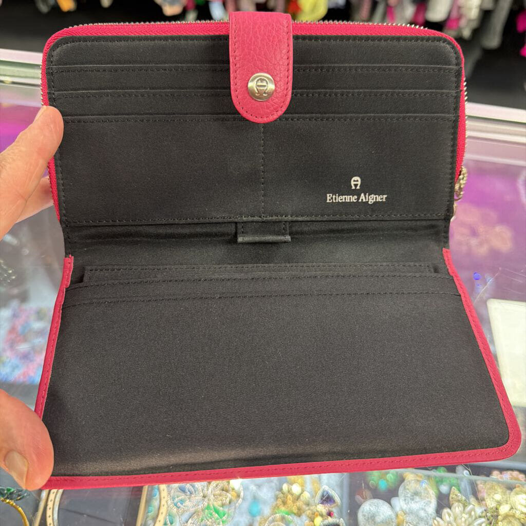 Etienne Aigner Faux Leather Long Wallet