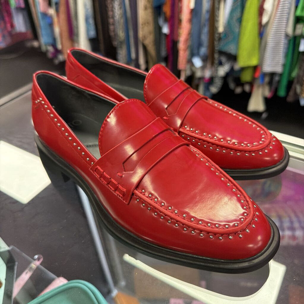 7.5 Sarto Studded Patent Loafer