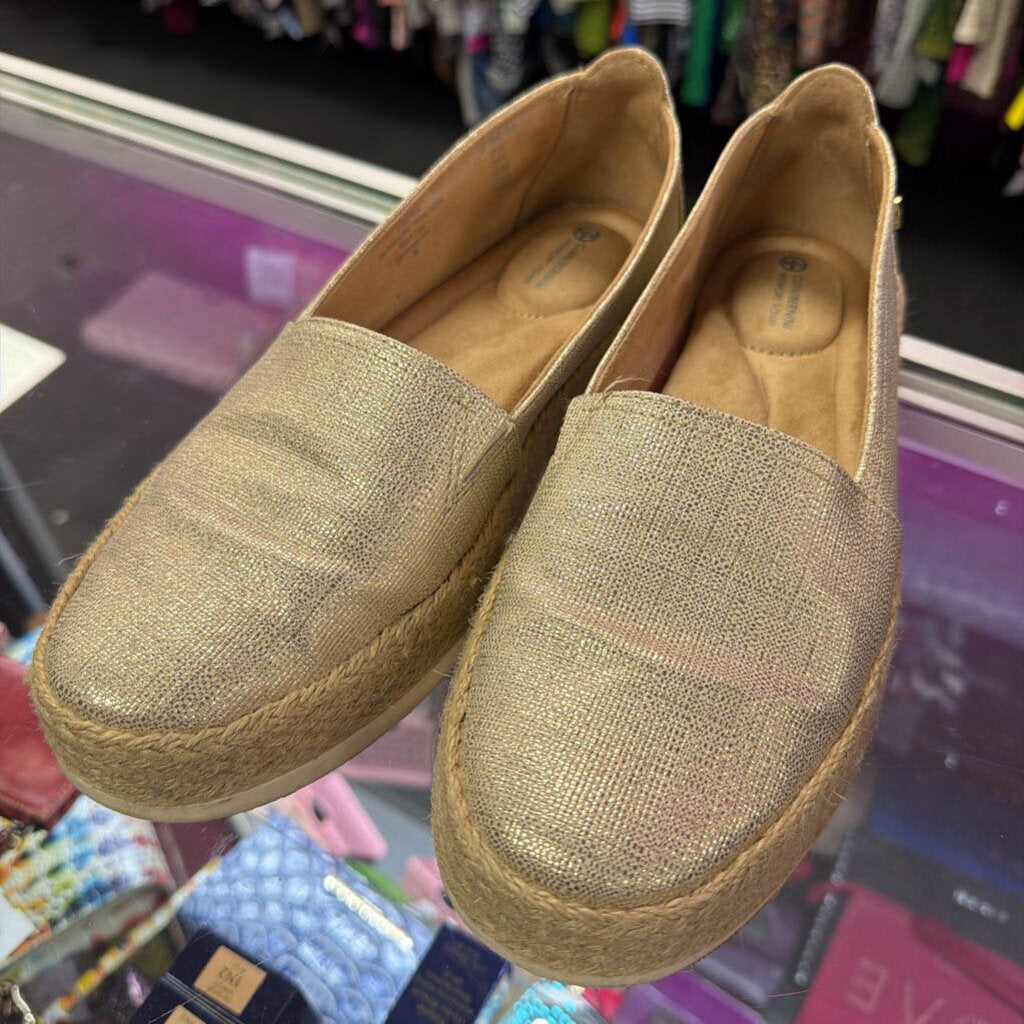 8 Giani Bernini Metallic Espadrille Loafer