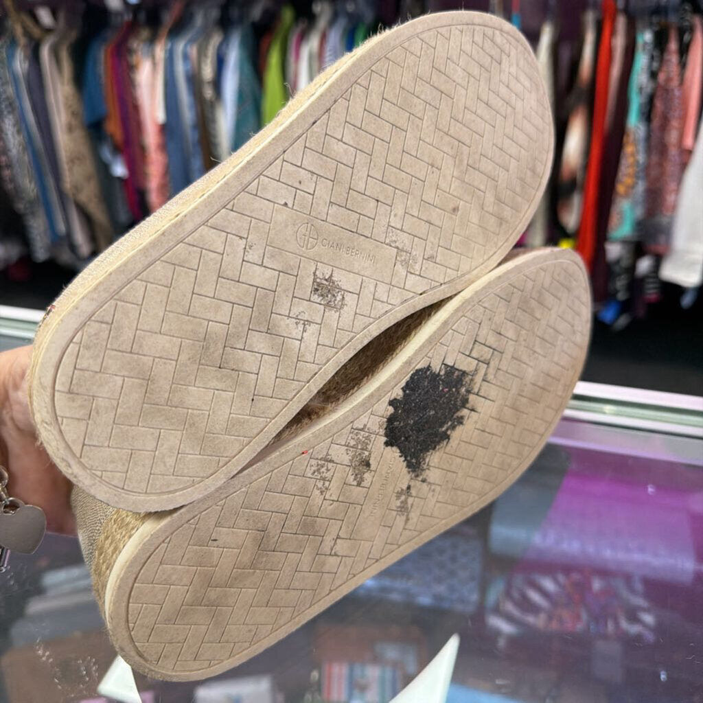 8 Giani Bernini Metallic Espadrille Loafer