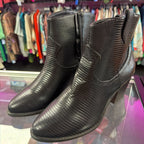 9.5 Sugar Reptile Embossed Faux Leather Bootie