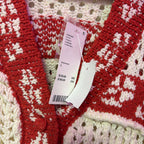 LG LS NWT Urban Kimchi Blue Libby Oversized Fairsle Knit Cardi
