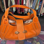 Tod's Vintage Leather Wooden Toggle Shoulder Bag