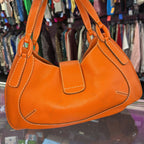 Tod's Vintage Leather Wooden Toggle Shoulder Bag