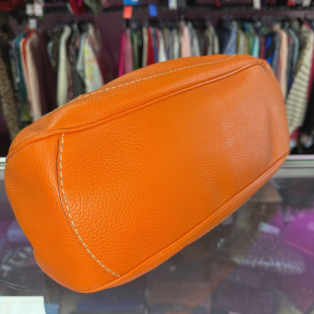 Tod's Vintage Leather Wooden Toggle Shoulder Bag