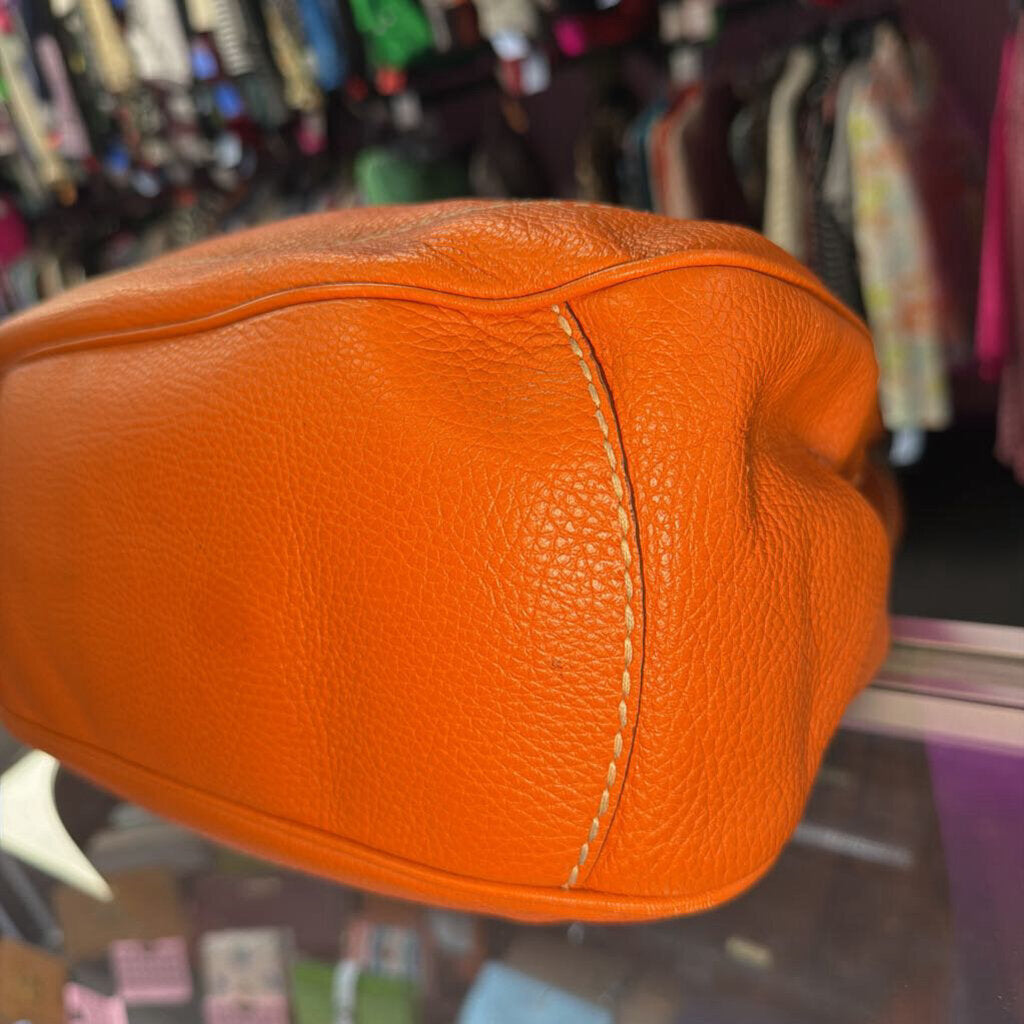 Tod's Vintage Leather Wooden Toggle Shoulder Bag