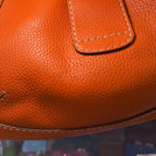Tod's Vintage Leather Wooden Toggle Shoulder Bag