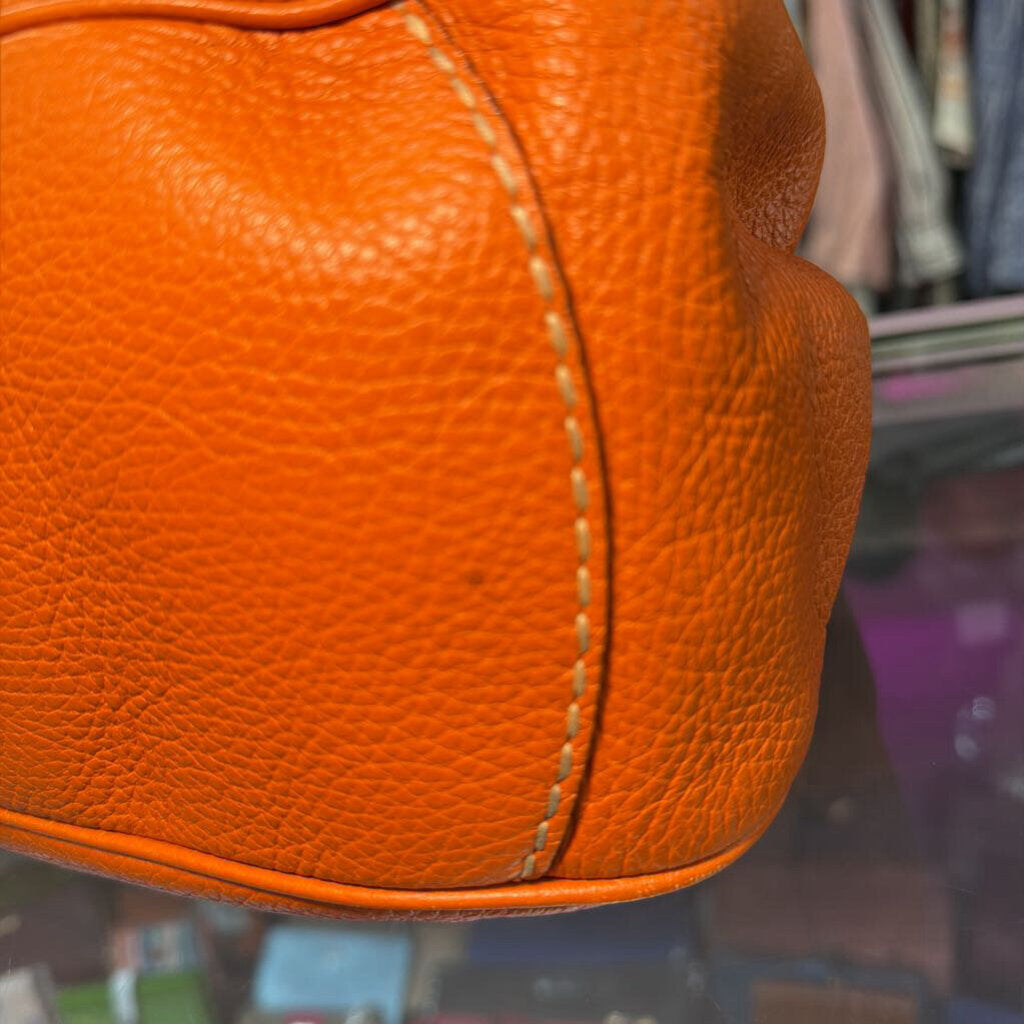 Tod's Vintage Leather Wooden Toggle Shoulder Bag