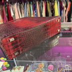 Robin Marc Vintage Croco Embossed Structured Tote