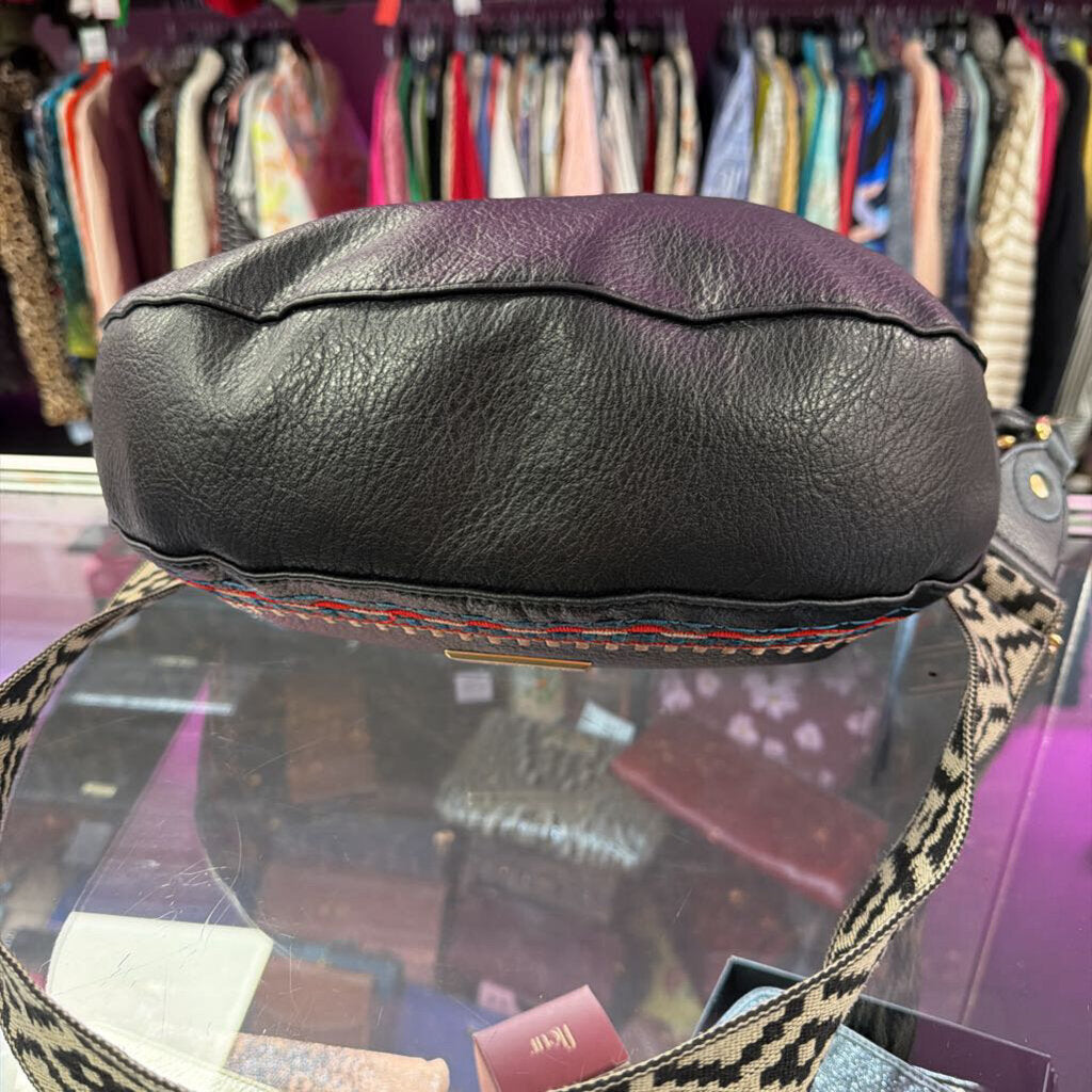 Jessica Simpson Cassidy Crossbody Vegan Leather Embroidery Detail