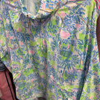 LG Lilly Pulitzer Luxletic Tulia Performance Jacket/Pullover Orb Green Serving it Up
