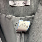 MED L/S One Button Solid Blazer
