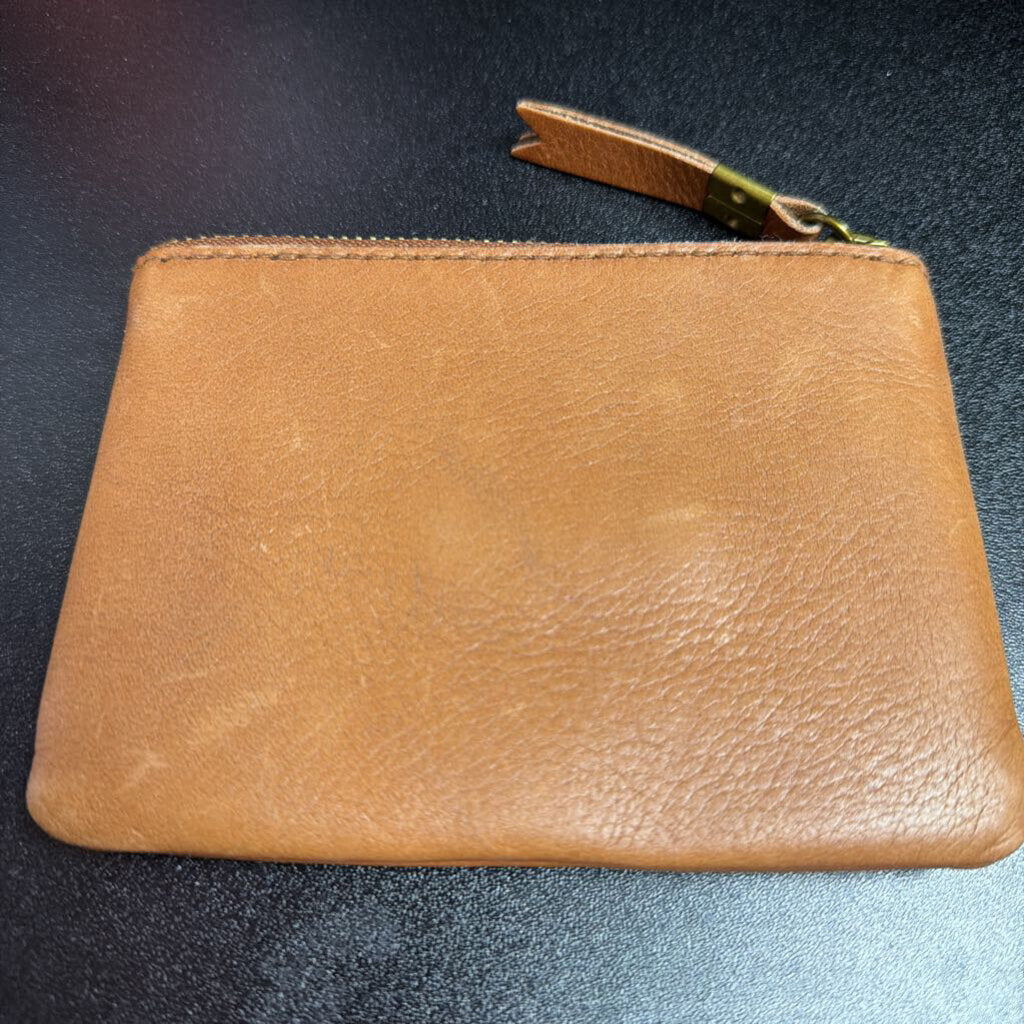 Madewell Travel Zip Pouch Leather