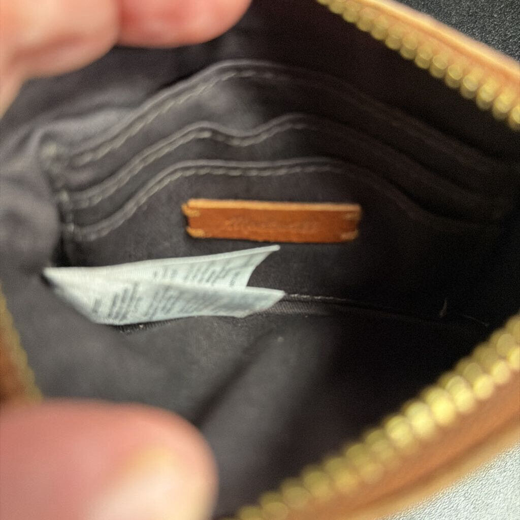 Madewell Travel Zip Pouch Leather