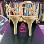 8.5 Ralph Lauren Nude Rhinestone Strappy Heel