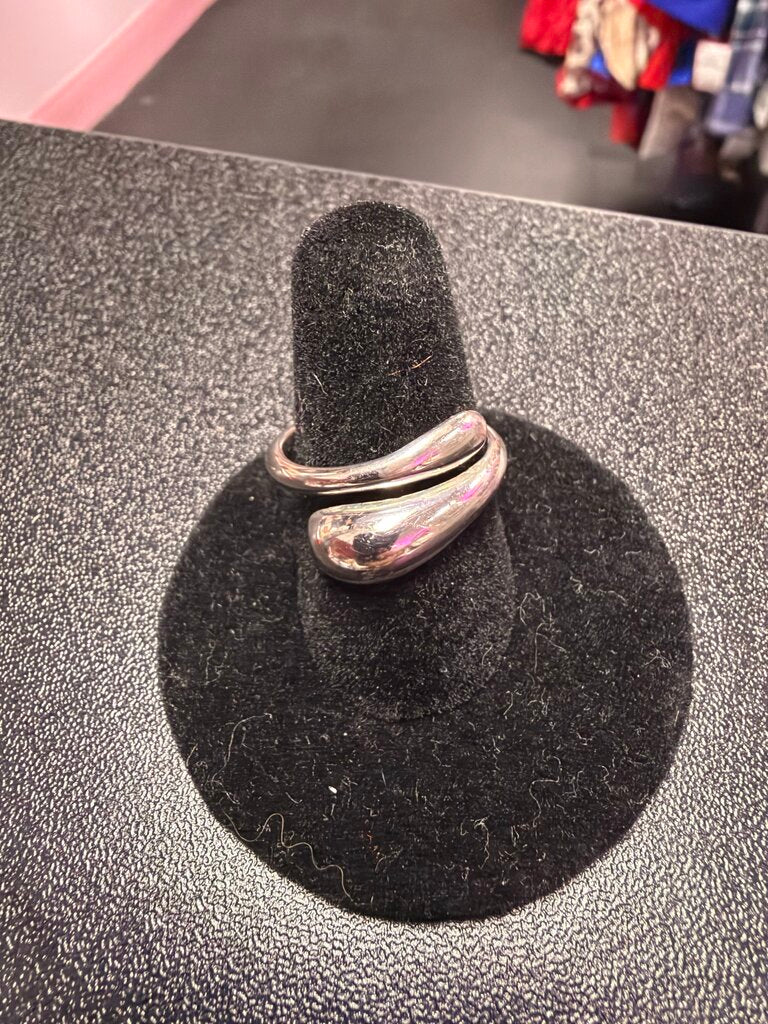925 Sculptural Bypass Wrap Ring3 Grams