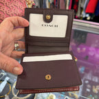 Coach NWT Snap Monogram Wallet