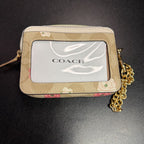Coach Zip Card Case Signature Canvas Floral