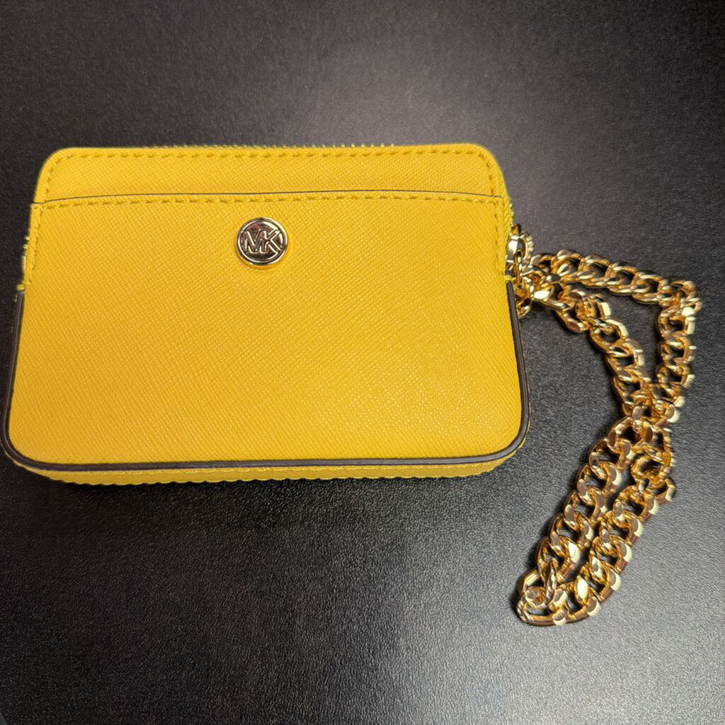 Michael Kors Saffiano Leather Chain Card Case