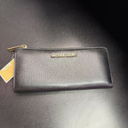 Michael Kors NWT Jet Set Travel Pebbled Leather Long Zip Wallet