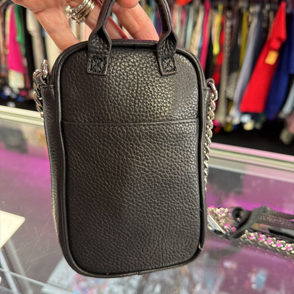 Aimee Kestenberg Just Saying Pebbled Leather Studded Phone Bag