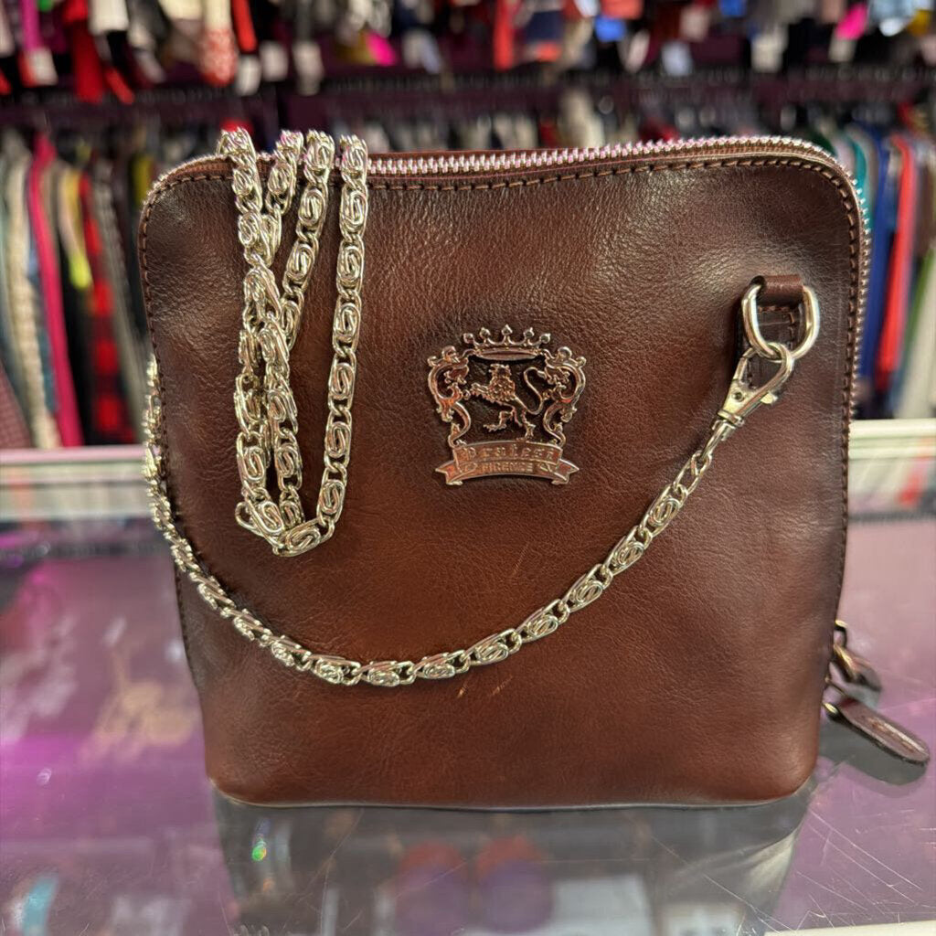 Pratesi Firenze Leather Crossbody Gran Volterra Missing Original Leather Strap