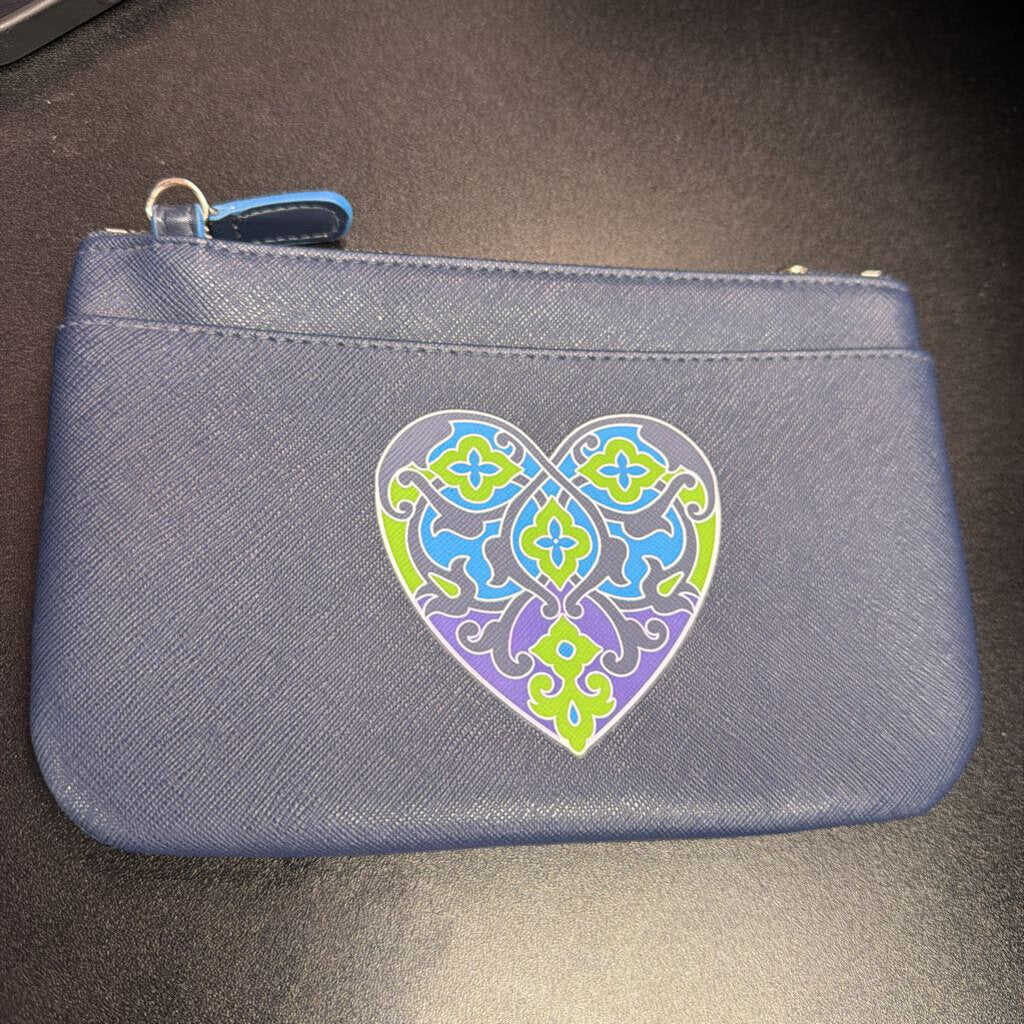 Brighton Summer Heart Mini Pouch Has Strap Connectors No Strap