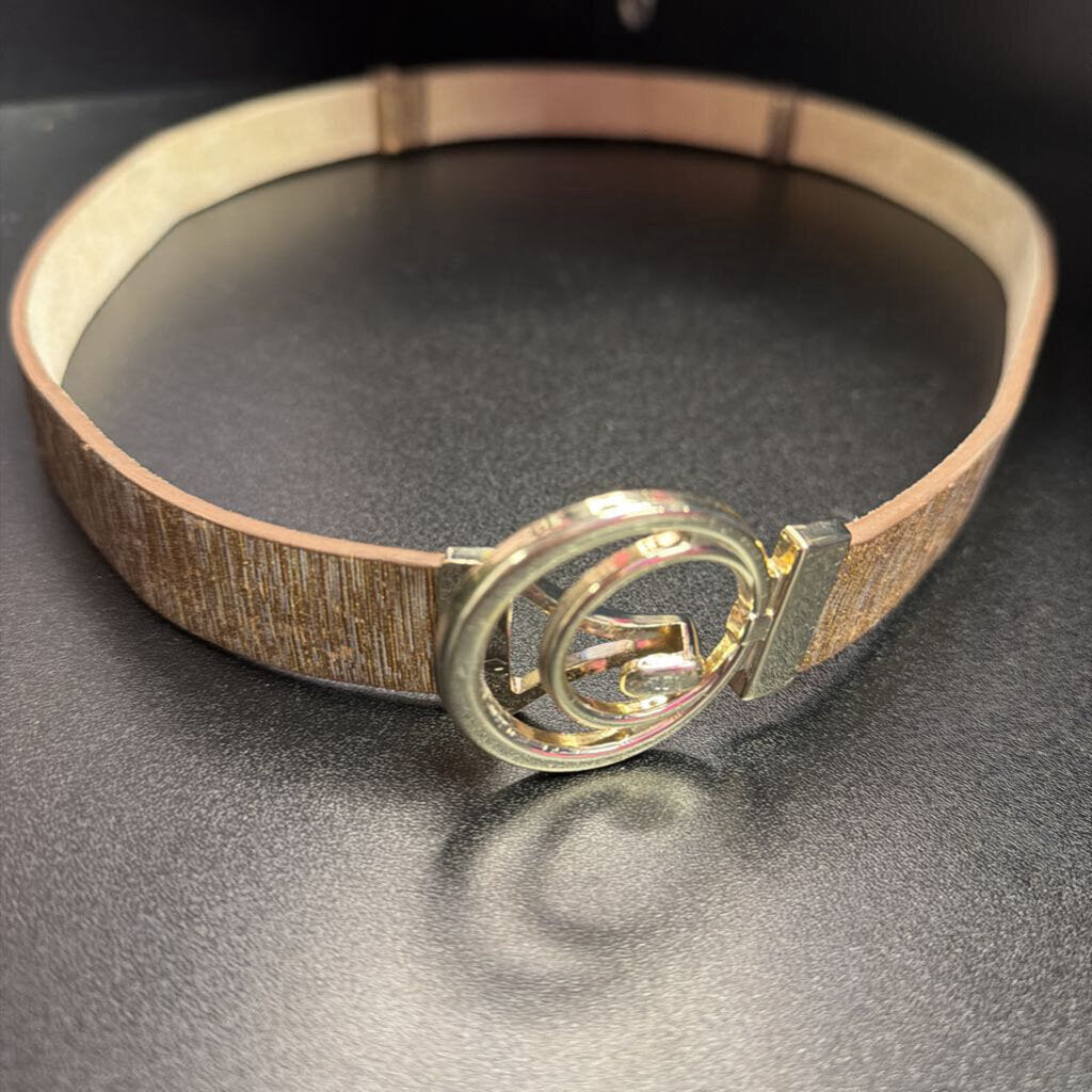 Chico's MD/LG Metallic Gold Belt