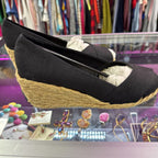 8 Ralph Lauren Criss Cross Elastic Wedge Espadrille