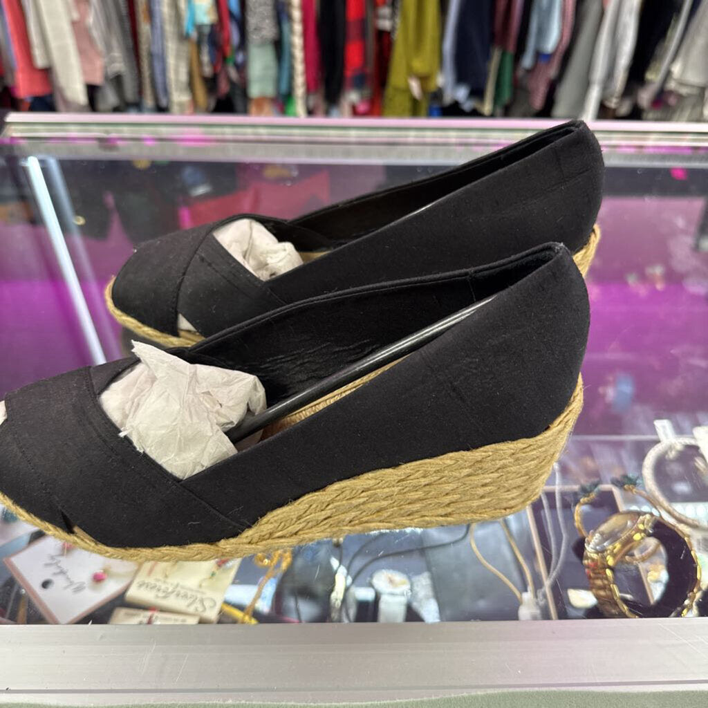 8 Ralph Lauren Criss Cross Elastic Wedge Espadrille