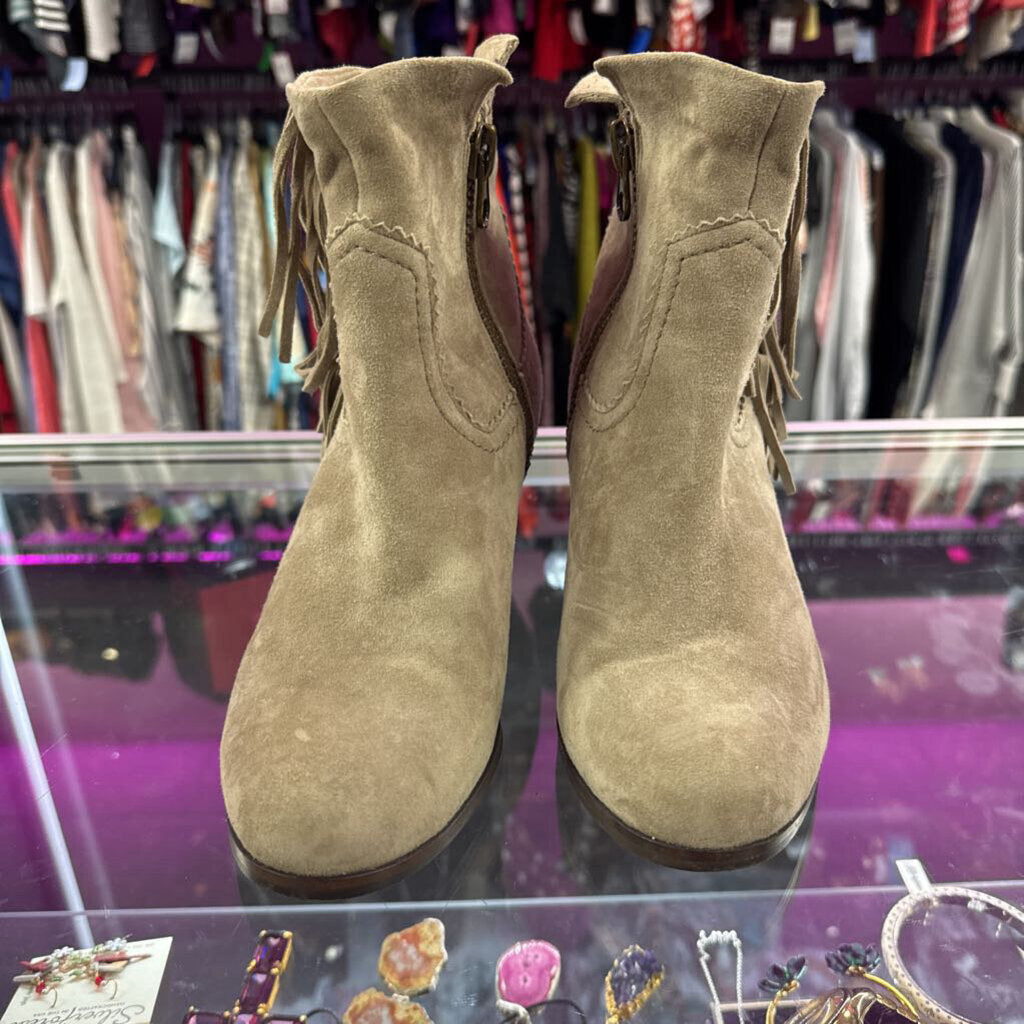 8.5 Sam Edelman Louie Ankle Fringe Bootie