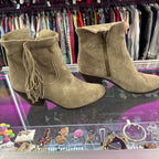 8.5 Sam Edelman Louie Ankle Fringe Bootie
