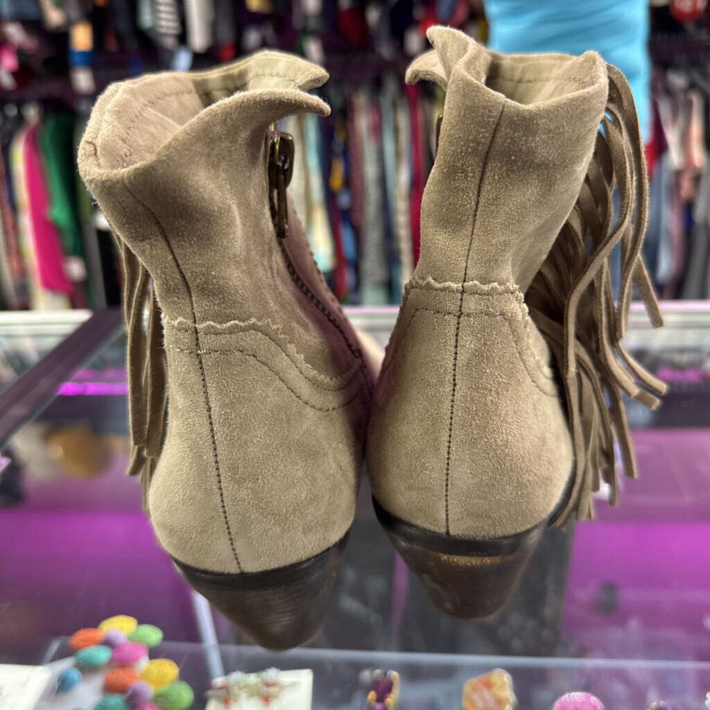 8.5 Sam Edelman Louie Ankle Fringe Bootie