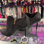 8 Express Sparkle Side Zip Silhouette Bootie