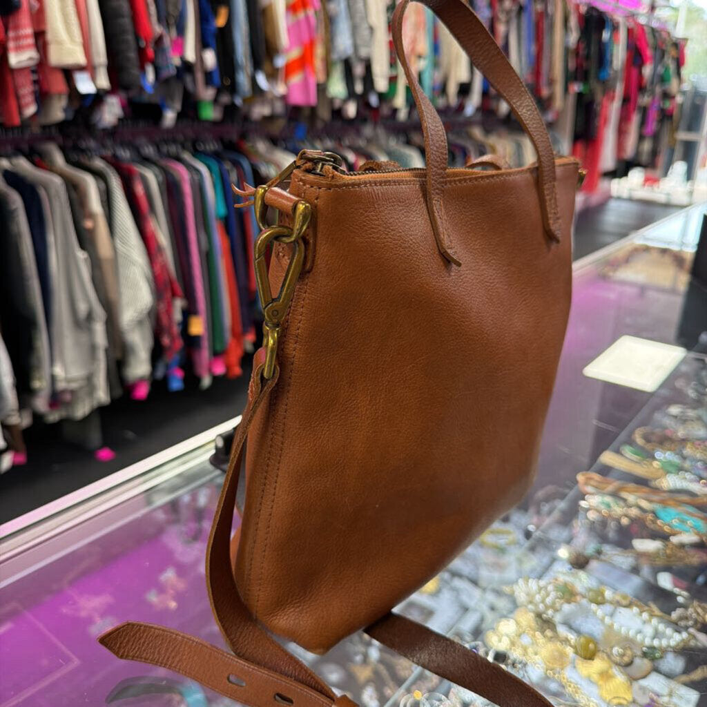 Madewell The Zip Top Transport Leather Crossbody