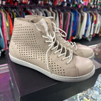 9/40 Andrea Conti Leather Perforated Hi-Top Sneaker